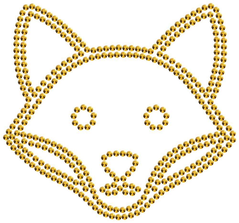 Трафарет Лиса — RHT_FOX1_SS10_GOLD