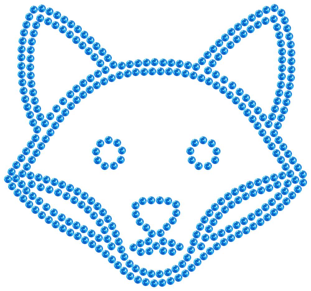 Трафарет Лиса — RHT_FOX1_SS10_LT_SAPPHIRE