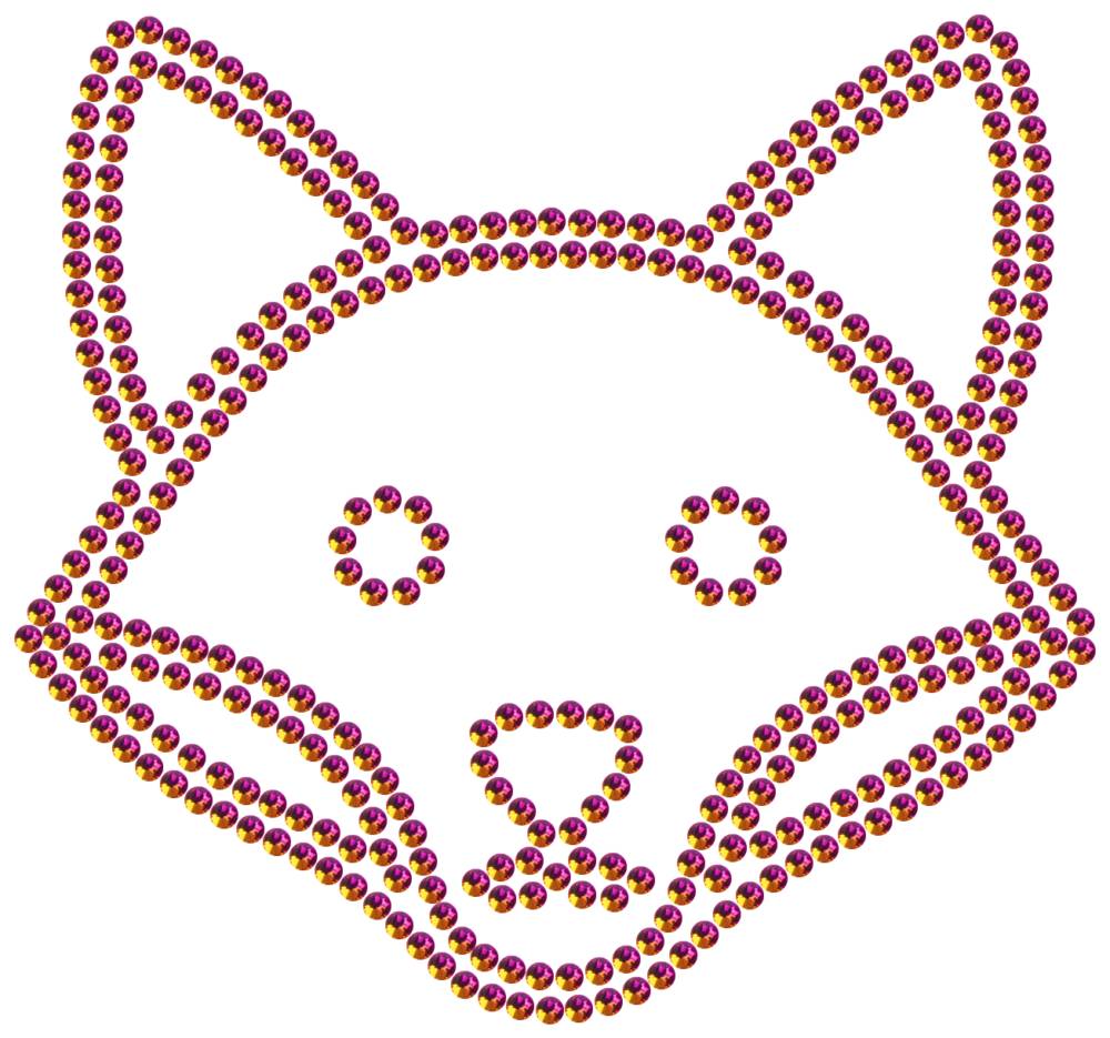 Трафарет Лиса — RHT_FOX1_SS10_RAINBOW