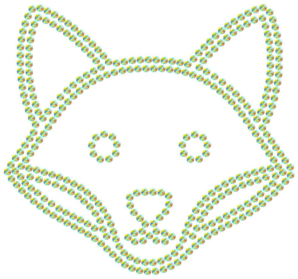 Трафарет Лиса — RHT_FOX1_SS12_CRYSTAL_AB