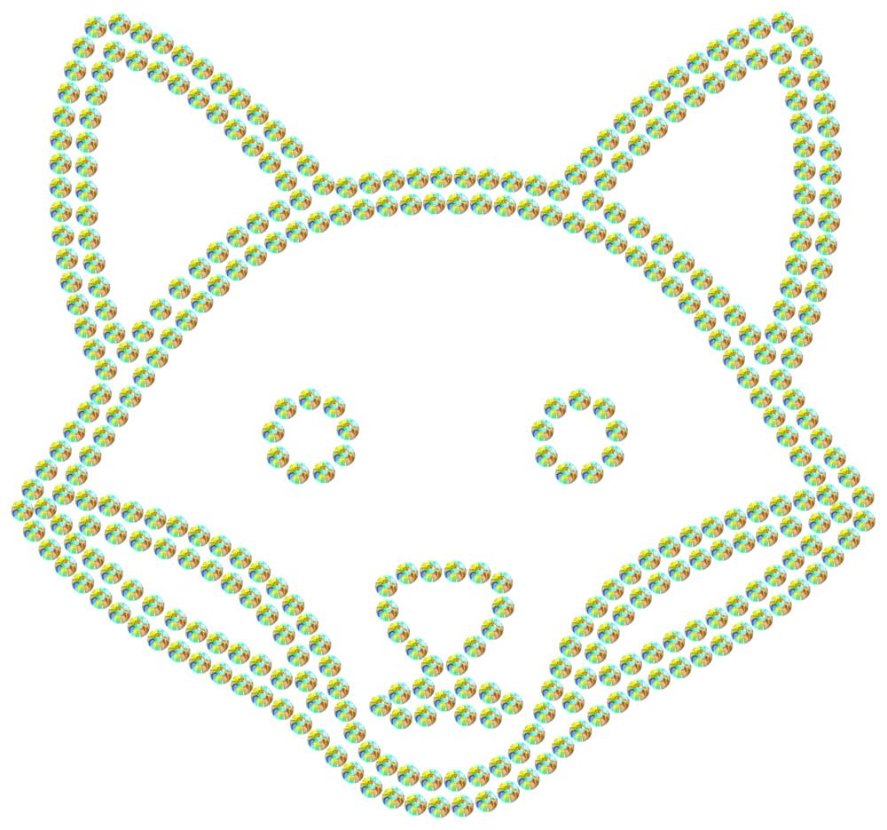Трафарет Лиса — RHT_FOX1_SS16_CRYSTAL_AB