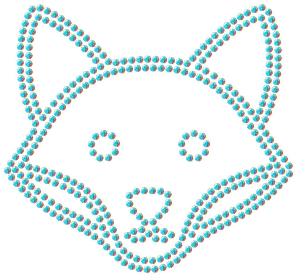 Трафарет Лиса — RHT_FOX1_SS16_CRYSTAL_AB_DMC