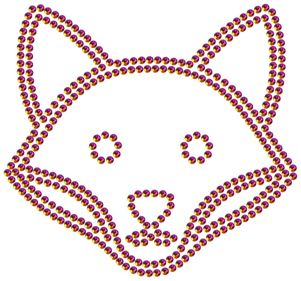 Трафарет Лиса — RHT_FOX1_SS16_RAINBOW