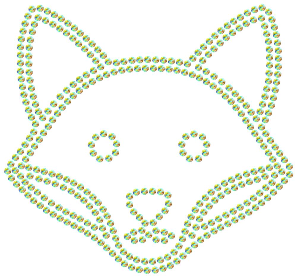 Трафарет Лиса — RHT_FOX1_SS6_CRYSTAL_AB