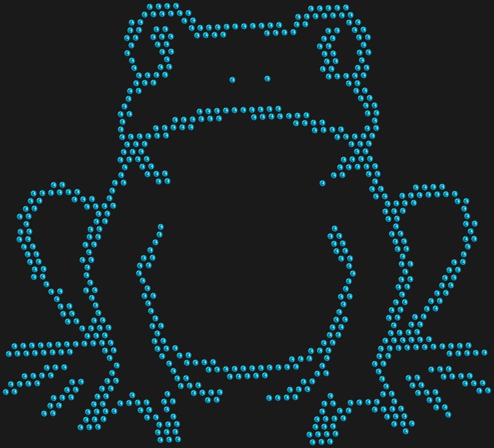 Трафарет Лягушка — RHT_FROG1_SS10_AQUAMARINE