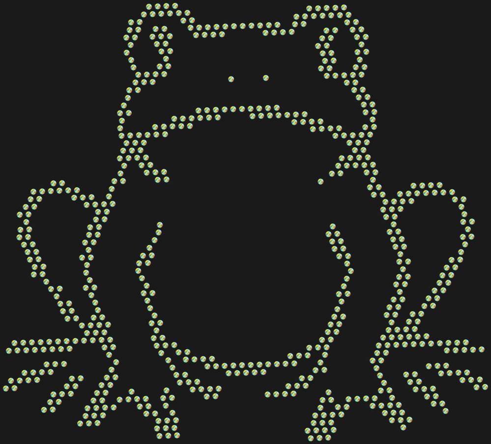 Трафарет Лягушка — RHT_FROG1_SS10_CRYSTAL_AB