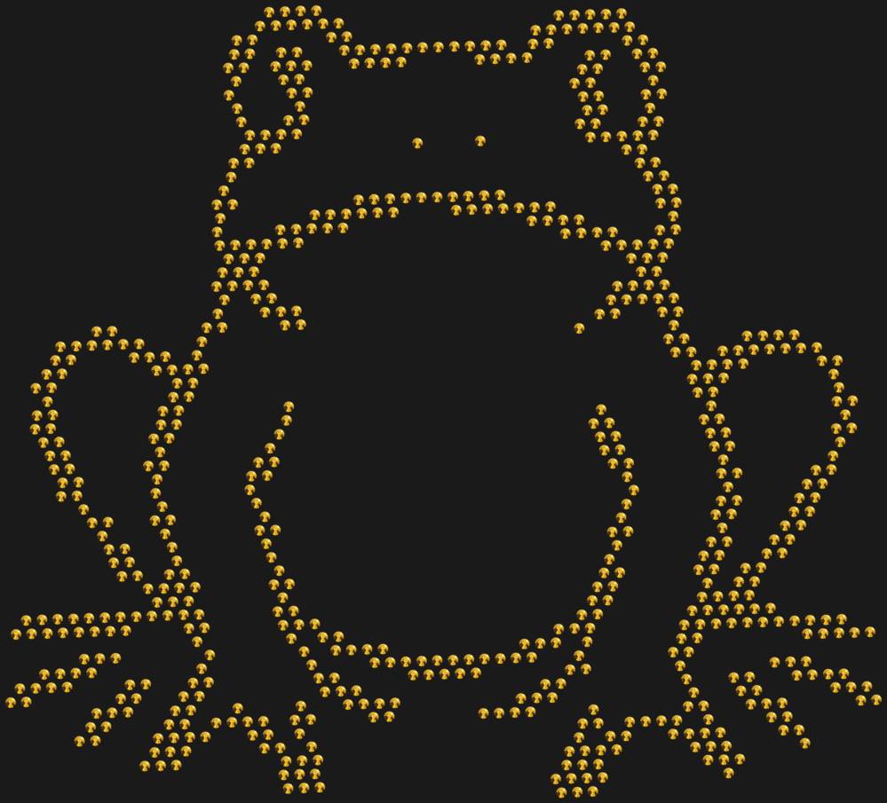 Трафарет Лягушка — RHT_FROG1_SS10_GOLD