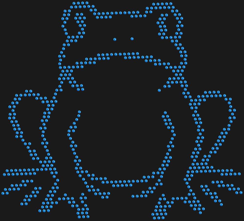 Трафарет Лягушка — RHT_FROG1_SS10_LT_SAPPHIRE