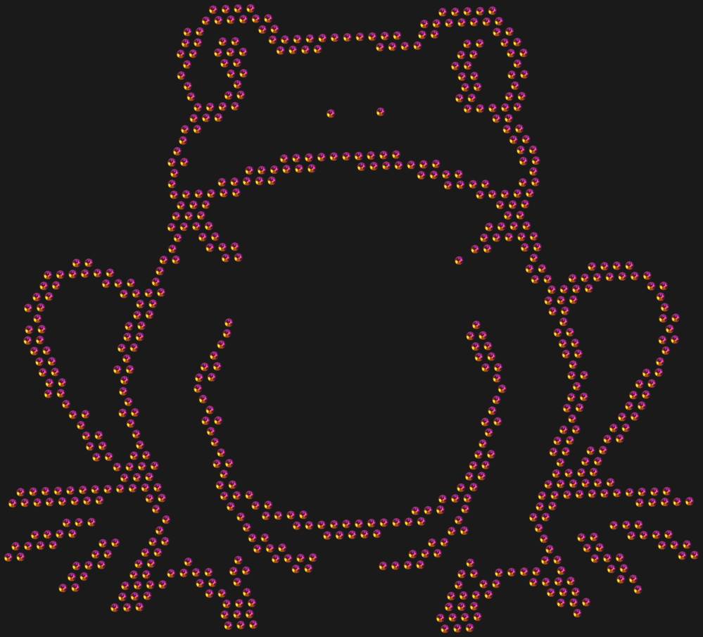 Трафарет Лягушка — RHT_FROG1_SS10_RAINBOW
