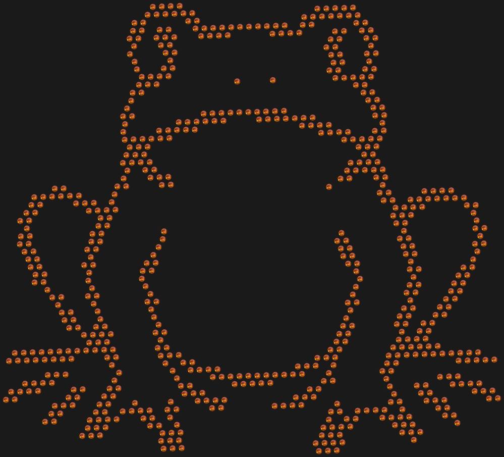 Трафарет Лягушка — RHT_FROG1_SS10_RED_VOLCANO