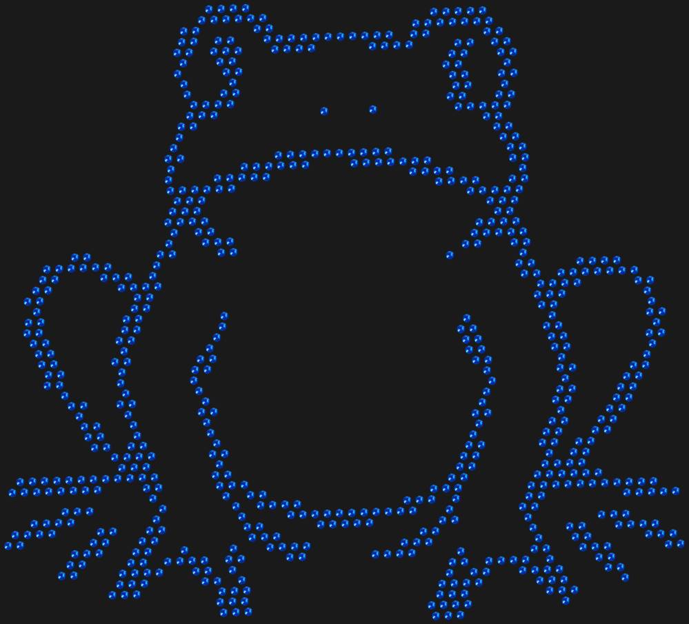 Трафарет Лягушка — RHT_FROG1_SS10_SAPPHIRE