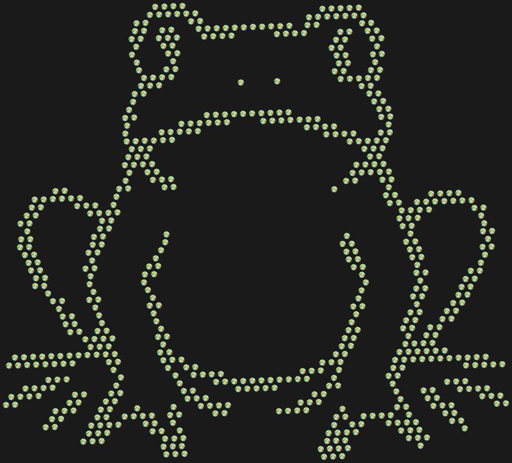 Трафарет Лягушка — RHT_FROG1_SS12_CRYSTAL_AB