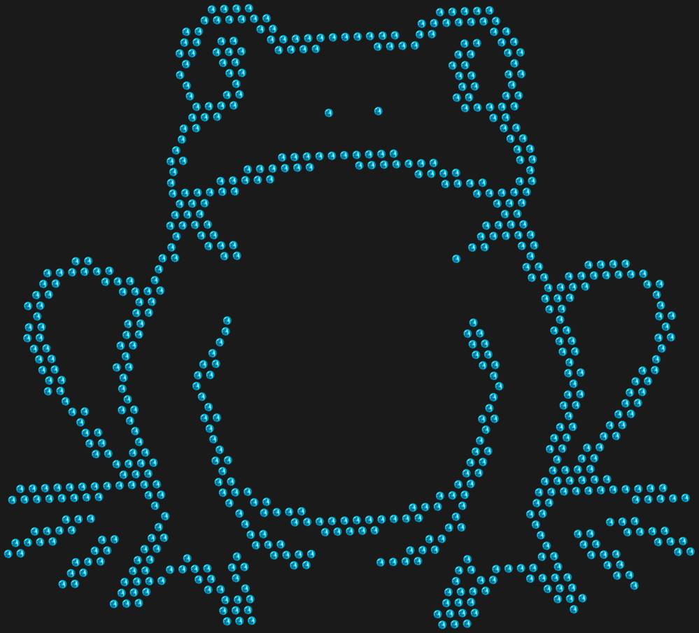 Трафарет Лягушка — RHT_FROG1_SS16_AQUAMARINE