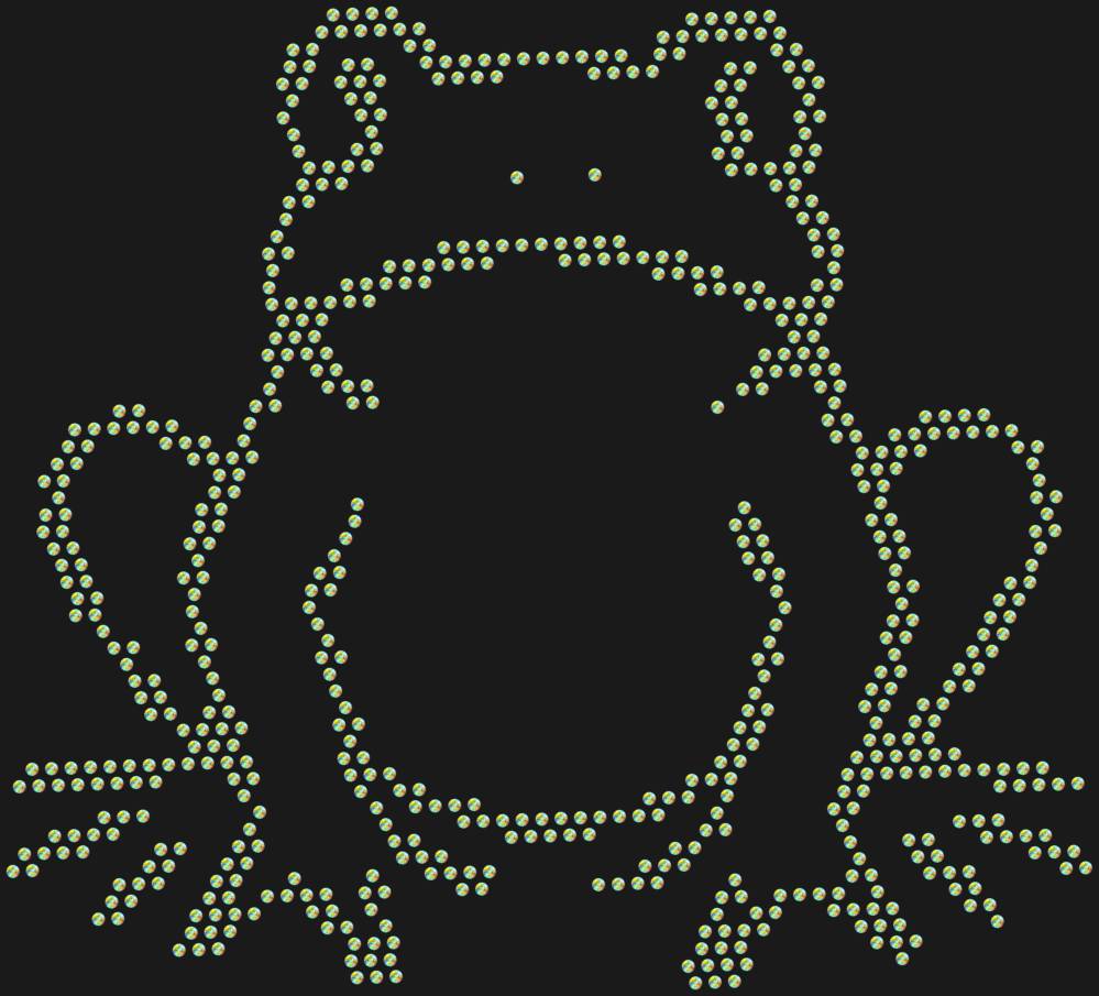 Трафарет Лягушка — RHT_FROG1_SS16_CRYSTAL_AB