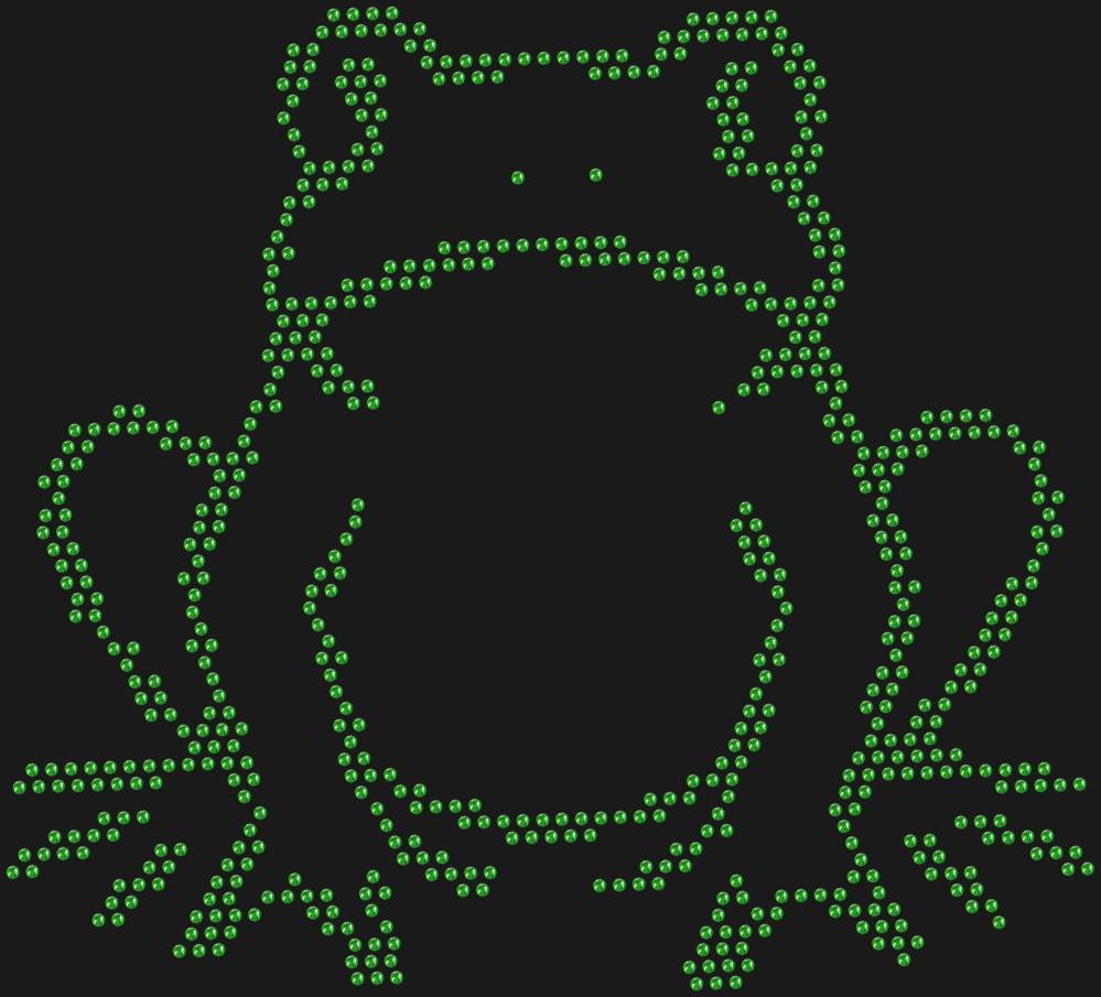Трафарет Лягушка — RHT_FROG1_SS16_LT_PERIDOT