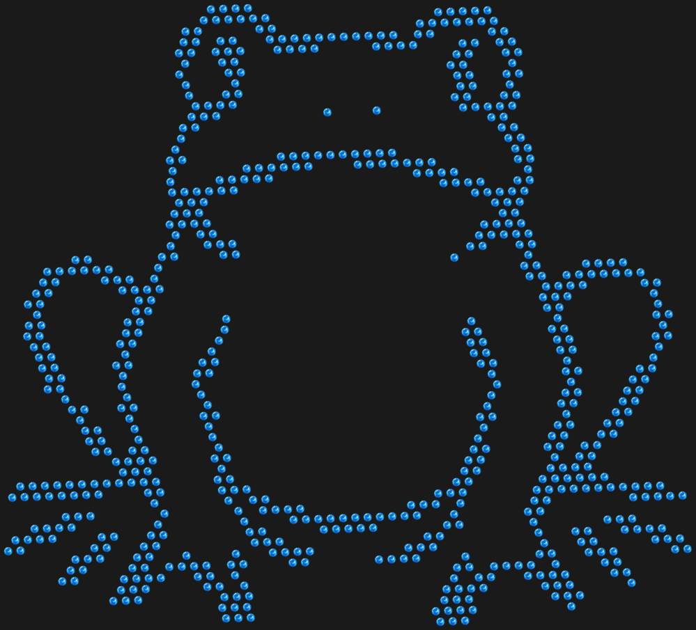 Трафарет Лягушка — RHT_FROG1_SS16_LT_SAPPHIRE