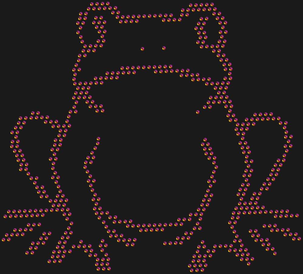 Трафарет Лягушка — RHT_FROG1_SS16_RAINBOW