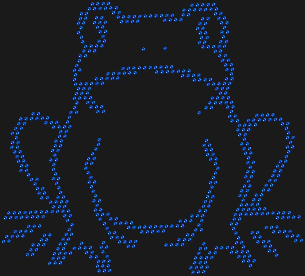Трафарет Лягушка — RHT_FROG1_SS16_SAPPHIRE