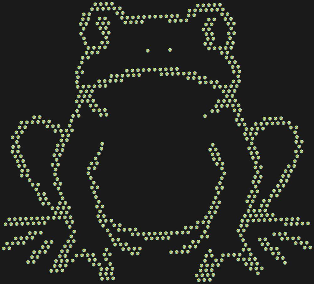 Трафарет Лягушка — RHT_FROG1_SS20_CRYSTAL_AB