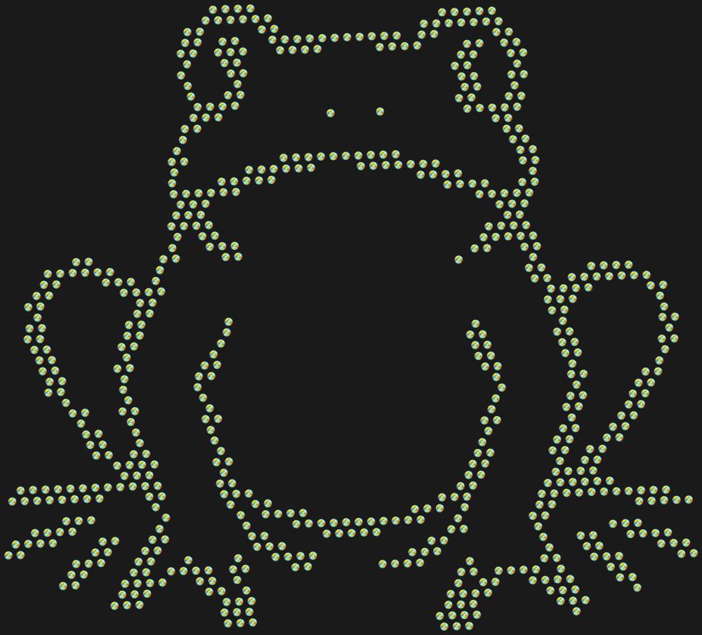 Трафарет Лягушка — RHT_FROG1_SS6_CRYSTAL_AB