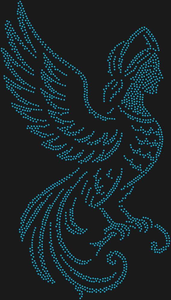 Трафарет Птица гамаюн — RHT_GAMAYUN1_SS10_AQUAMARINE