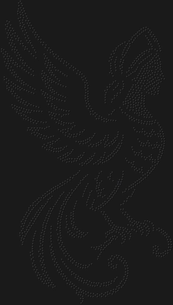 Трафарет Птица гамаюн — RHT_GAMAYUN1_SS10_JET_BLACK