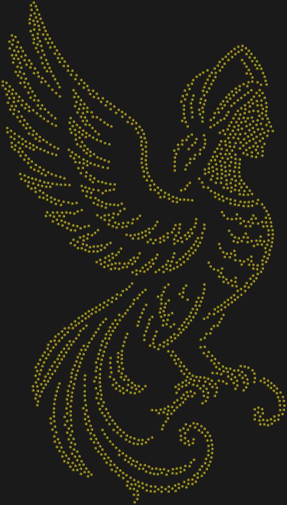 Трафарет Птица гамаюн — RHT_GAMAYUN1_SS10_OLIVE