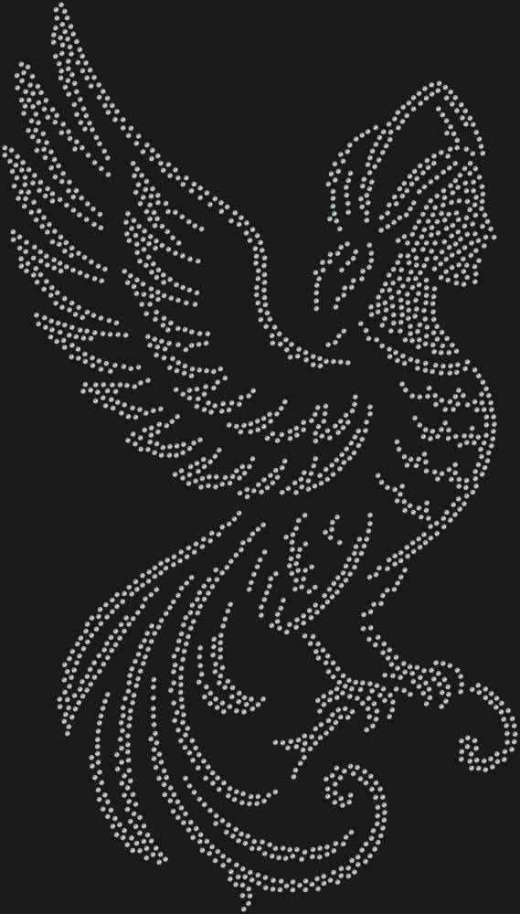 Трафарет Птица гамаюн — RHT_GAMAYUN1_SS16_CRYSTAL_CLEAR