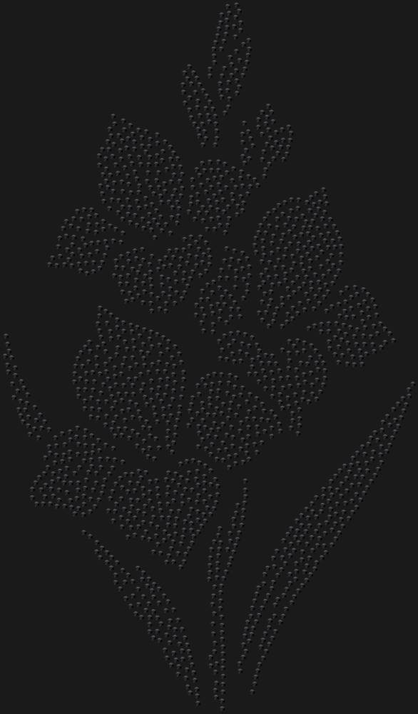 Трафарет Гладиолусы — RHT_GLADIOLUS1_SS10_JET_BLACK