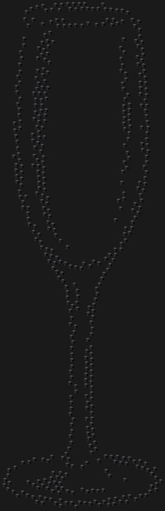 Трафарет Высокий бокал — RHT_GLASS1_SS16_JET_BLACK