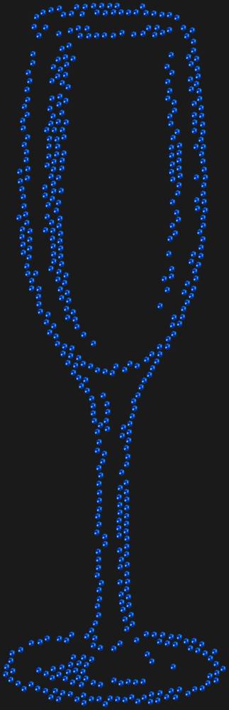 Трафарет Высокий бокал — RHT_GLASS1_SS16_SAPPHIRE