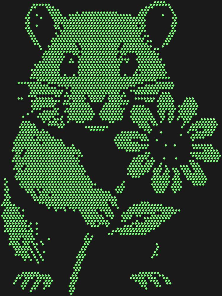 Трафарет Хомяк с цветком — RHT_HAMSTER1_SS10_LT_PERIDOT