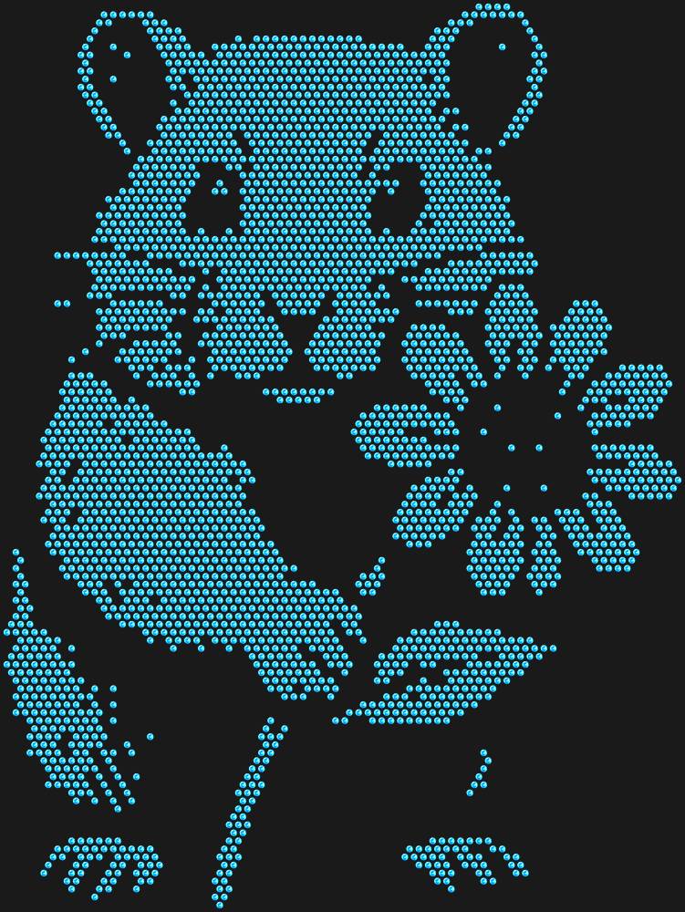 Трафарет Хомяк с цветком — RHT_HAMSTER1_SS10_LT_SAPPHIRE