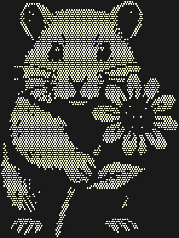 Трафарет Хомяк с цветком — RHT_HAMSTER1_SS16_CRYSTAL_AB