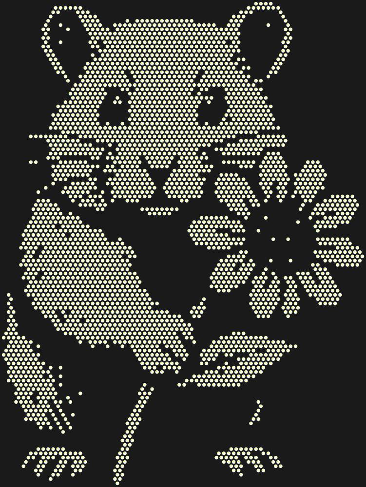 Трафарет Хомяк с цветком — RHT_HAMSTER1_SS20_CRYSTAL_AB