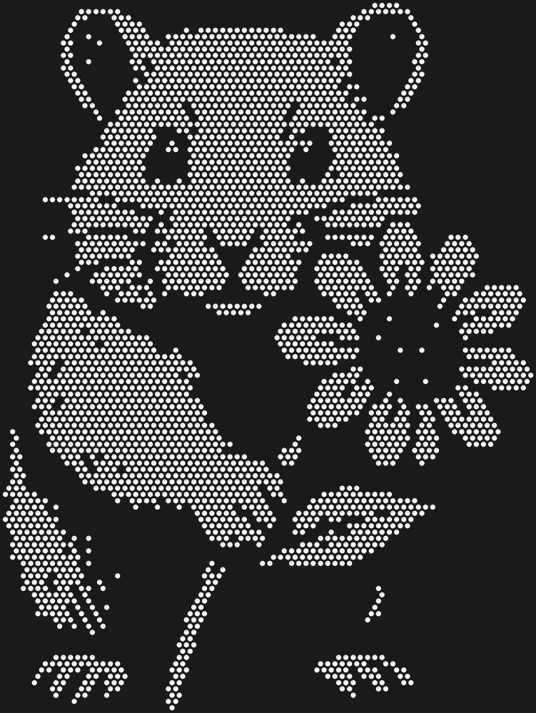 Трафарет Хомяк с цветком — RHT_HAMSTER1_SS6_CRYSTAL_CLEAR