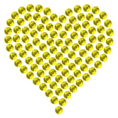 Трафарет Мини сердце плотное — RHT_HEART1_SS10_CITRINE