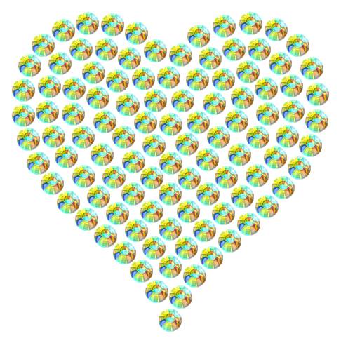 Трафарет Мини сердце плотное — RHT_HEART1_SS10_CRYSTAL_AB