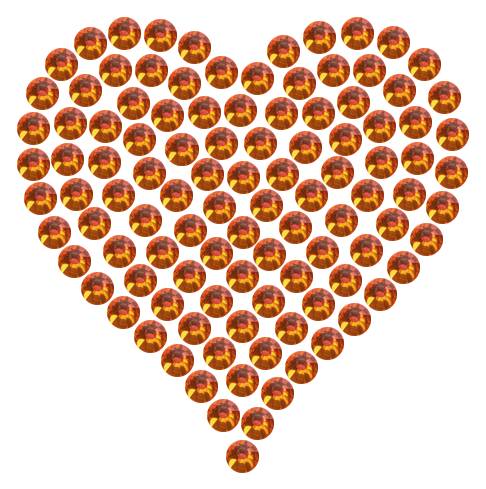 Трафарет Мини сердце плотное — RHT_HEART1_SS10_RED_VOLCANO