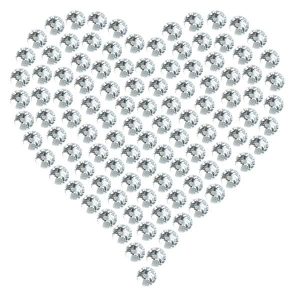 Трафарет Мини сердце плотное — RHT_HEART1_SS12_CRYSTAL_CLEAR