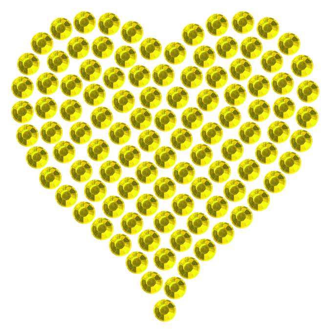 Трафарет Мини сердце плотное — RHT_HEART1_SS16_CITRINE