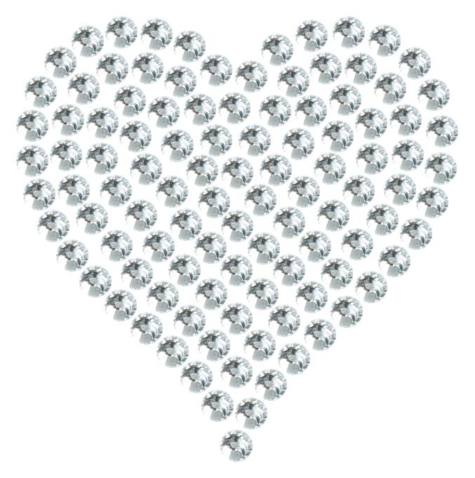 Трафарет Мини сердце плотное — RHT_HEART1_SS16_CRYSTAL_CLEAR