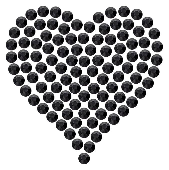 Трафарет Мини сердце плотное — RHT_HEART1_SS16_JET_BLACK