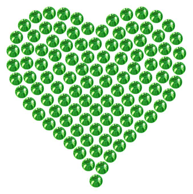 Трафарет Мини сердце плотное — RHT_HEART1_SS16_LT_PERIDOT