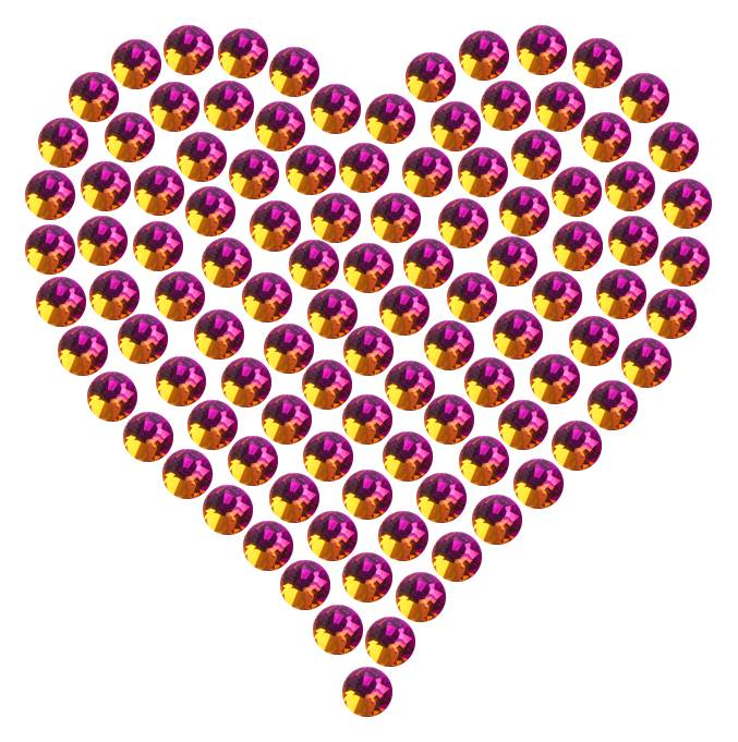 Трафарет Мини сердце плотное — RHT_HEART1_SS16_RAINBOW