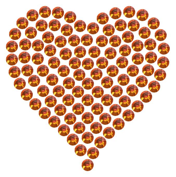 Трафарет Мини сердце плотное — RHT_HEART1_SS16_RED_VOLCANO