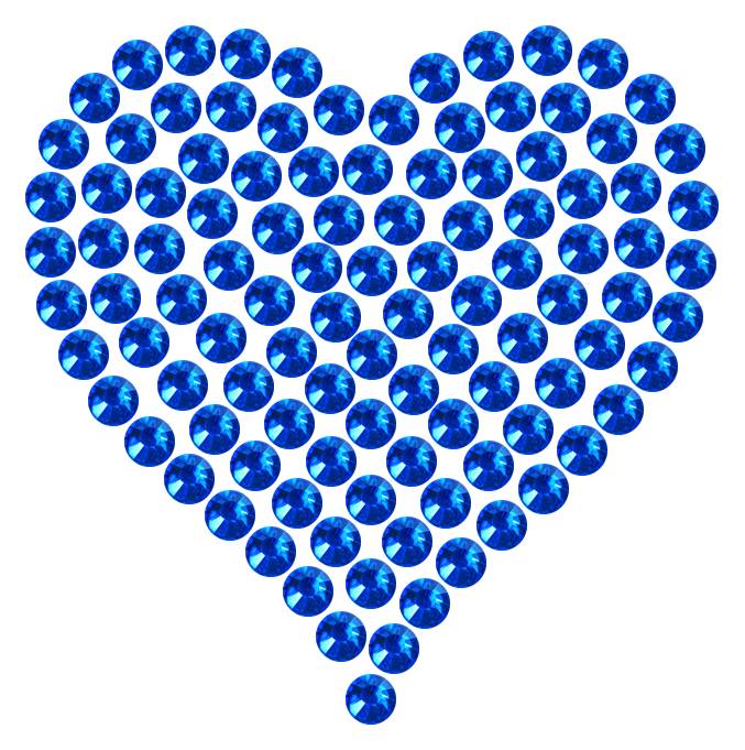 Трафарет Мини сердце плотное — RHT_HEART1_SS16_SAPPHIRE