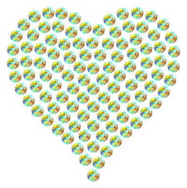 Трафарет Мини сердце плотное — RHT_HEART1_SS6_CRYSTAL_AB