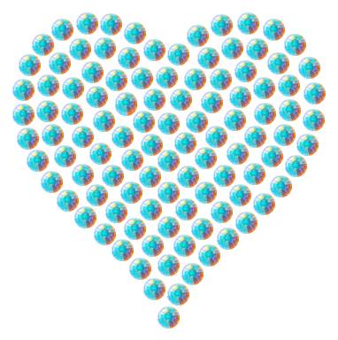 Трафарет Мини сердце плотное — RHT_HEART1_SS6_CRYSTAL_AB_DMC