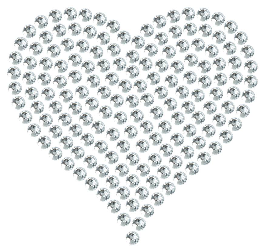 Трафарет Сердце среднее — RHT_HEART2_SS16_CRYSTAL_CLEAR